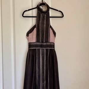 LAVENDER AND BLACK DRESS